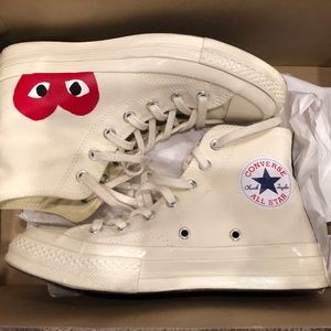 Converse Play Comme des Garcons white Womens sz 7